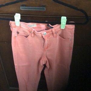 Ag pink jeans   Ankle length